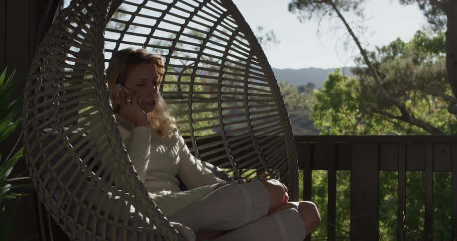 Woman Reading Outside