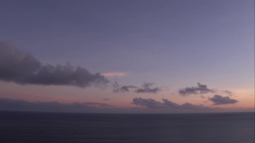 The clouds are moving slowly