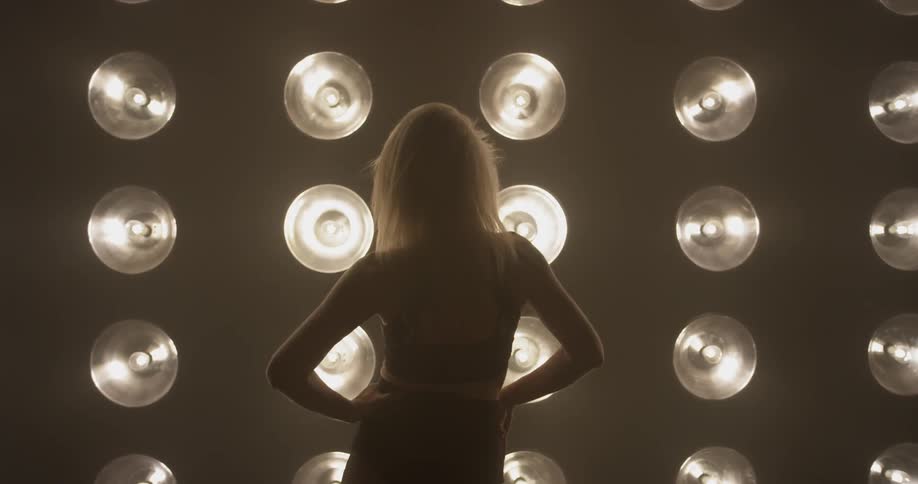 Woman Dancing In Studio