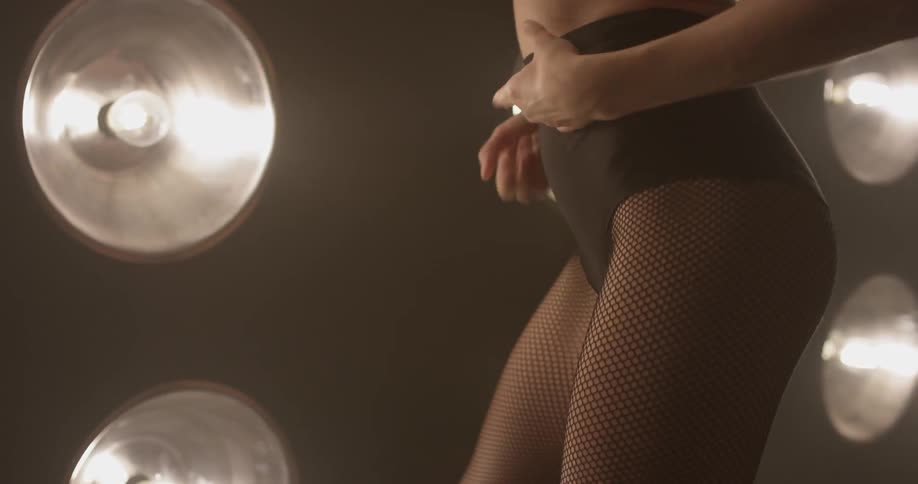 Woman Dancing In Studio