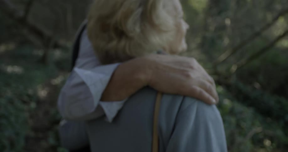 Elderly Couple On A Walk