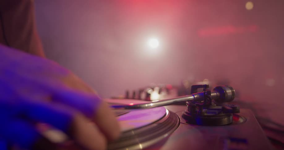 Dj Performing On Stage