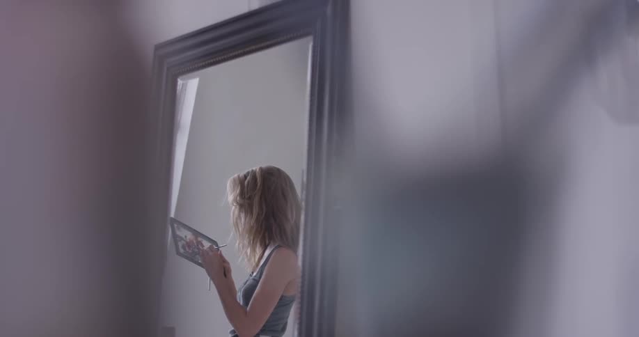 Painter In Her Studio