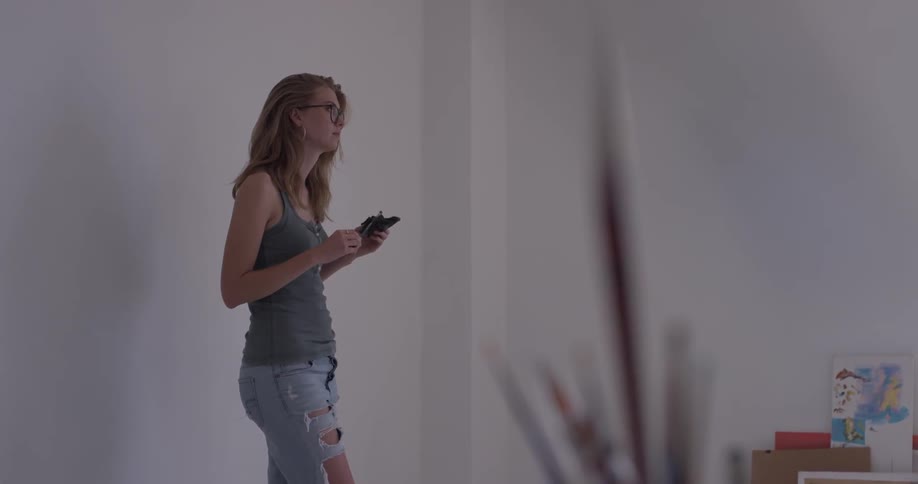 Painter In Her Studio