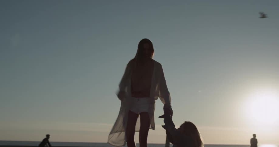 Friends At The Beach
