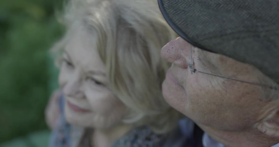 Elderly Couple On A Walk