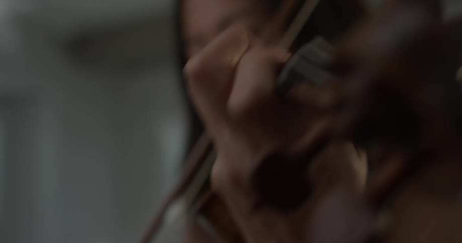 Violin Player At Home