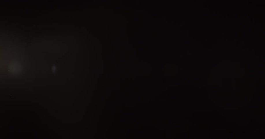 White light slightly permeates black background