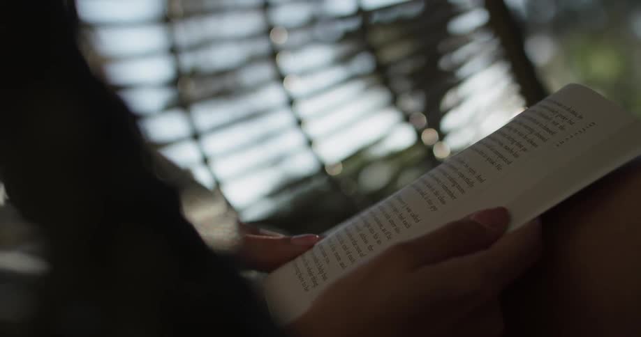 Woman Reading Outside