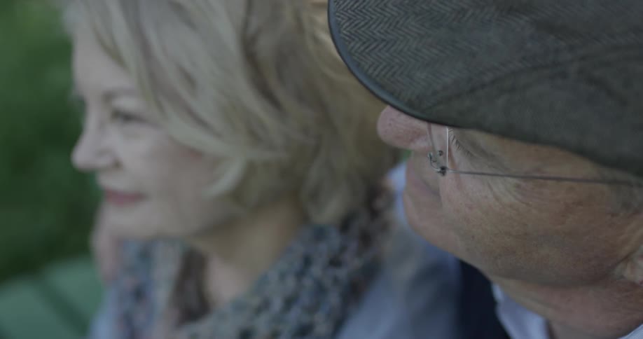 Elderly Couple On A Walk