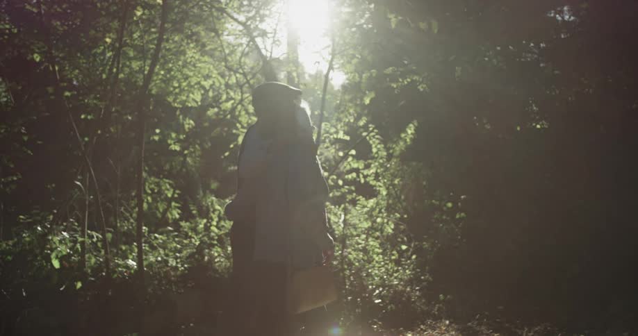Elderly Couple On A Walk