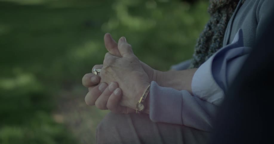 Elderly Couple On A Walk