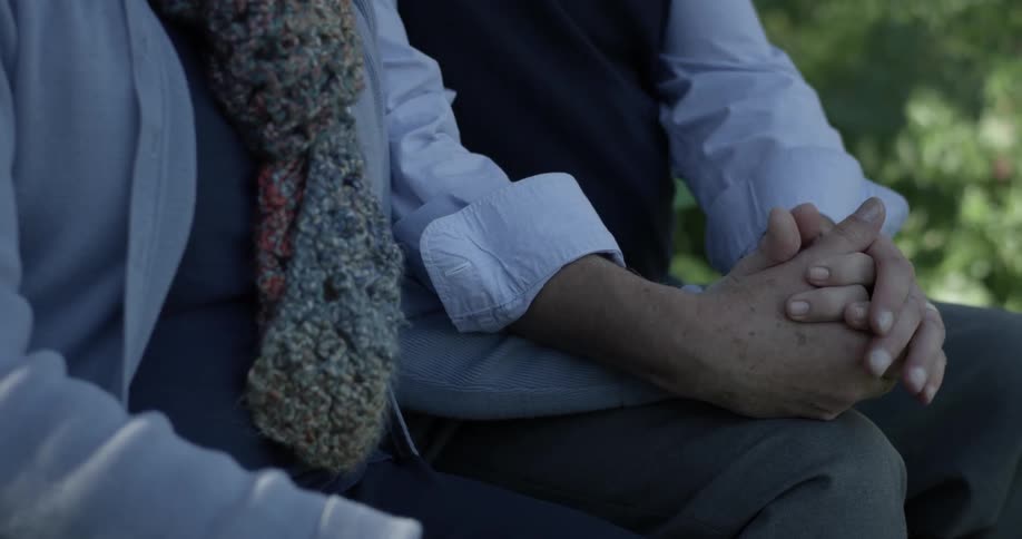 Elderly Couple On A Walk