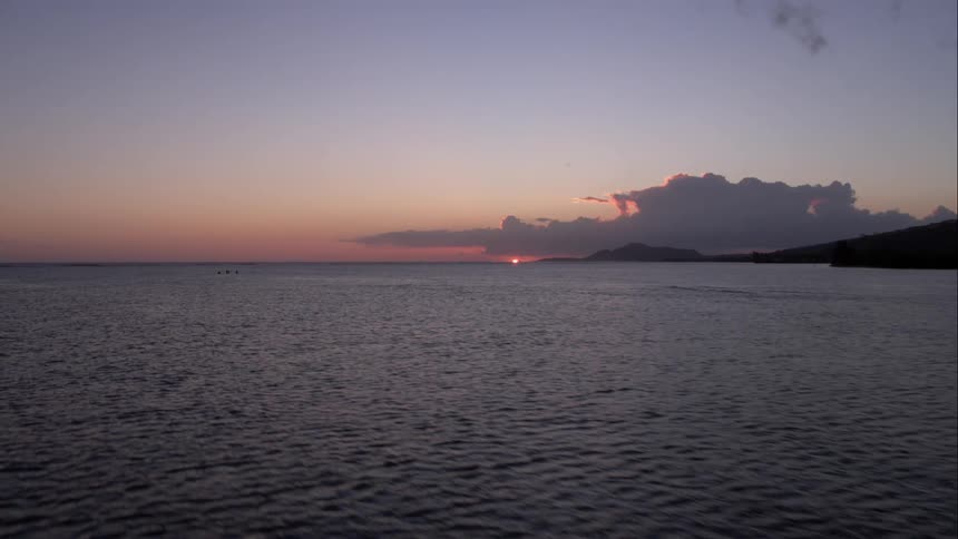 Calm ocean during sunset