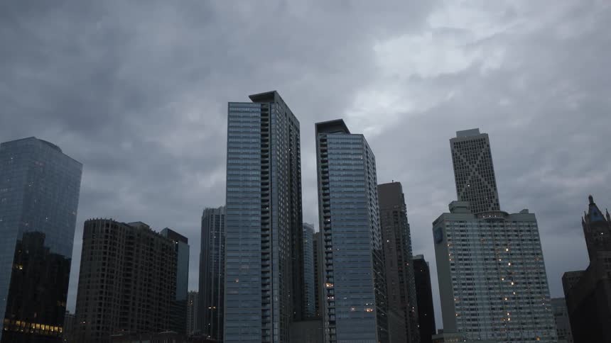 A city skyline