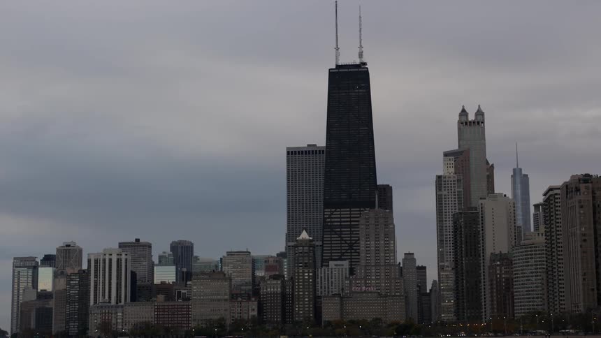 A city skyline