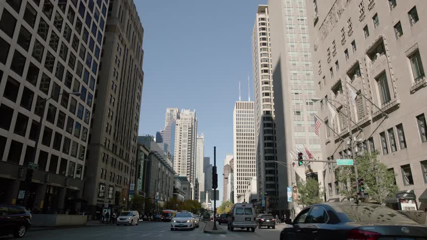 A busy city street