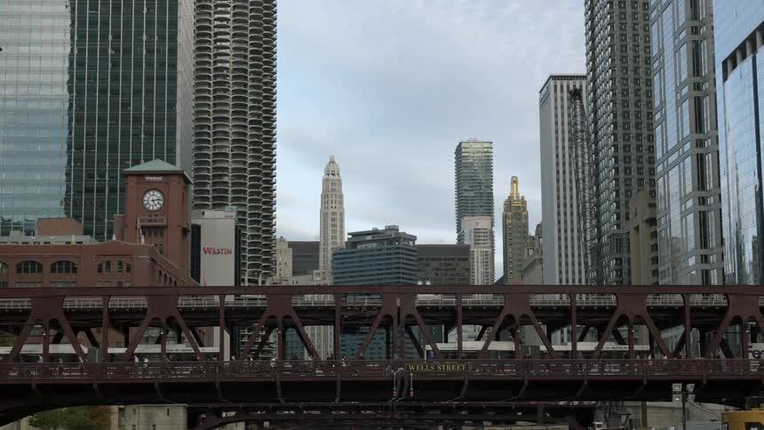A bridge in the city
