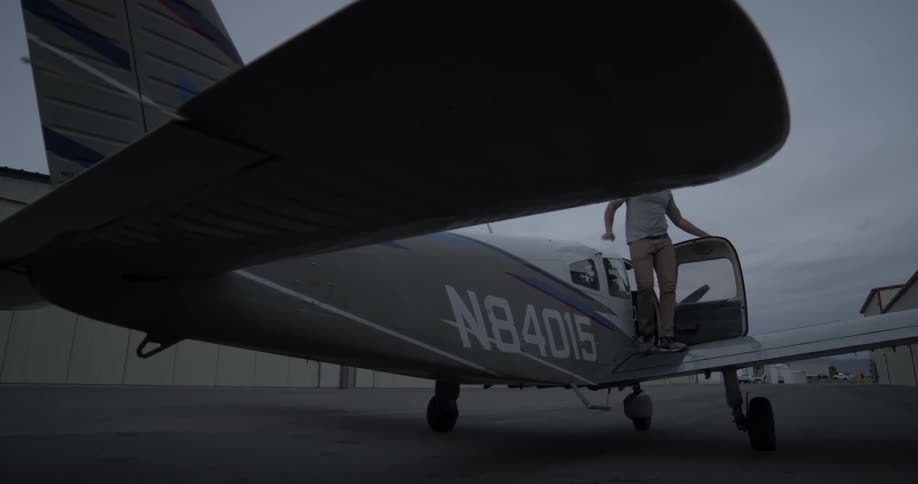 Pilot Flying A Plane