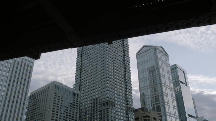 Underside of a bridge