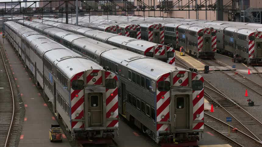 A train yard