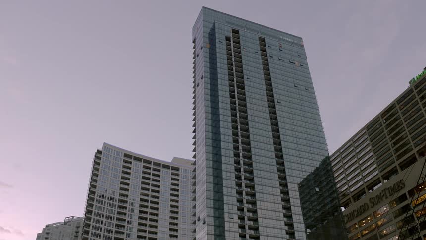 Tall buildings on a cloudy day