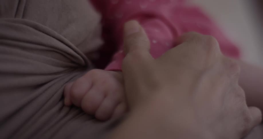 Mom And Baby At Home