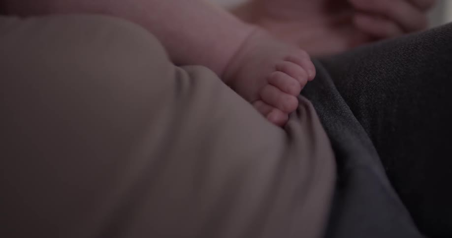 Mom And Baby At Home