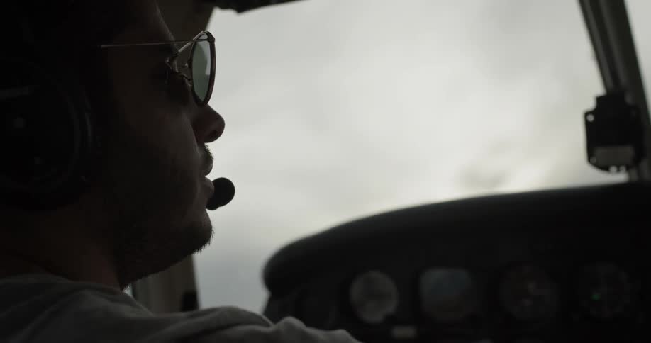 Pilot Flying A Plane