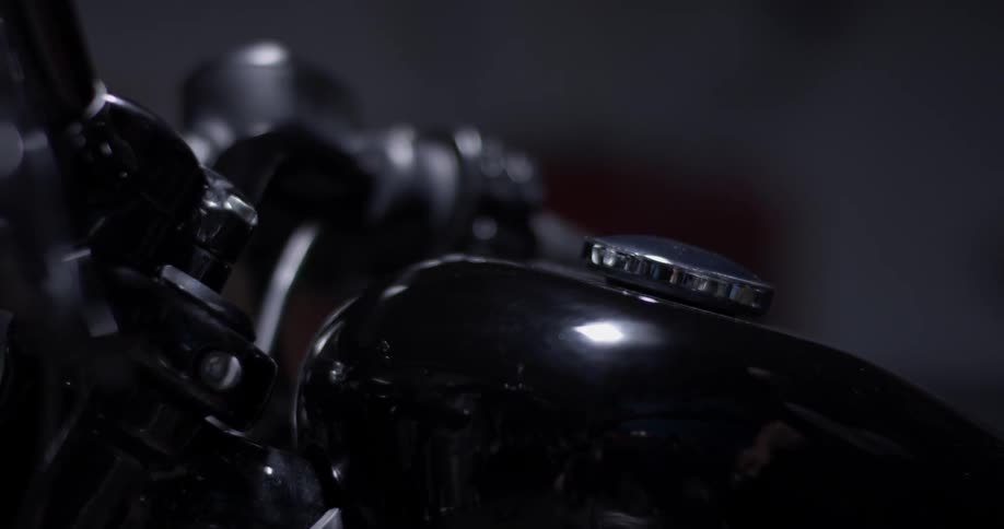 Man Working On A Motorcycle