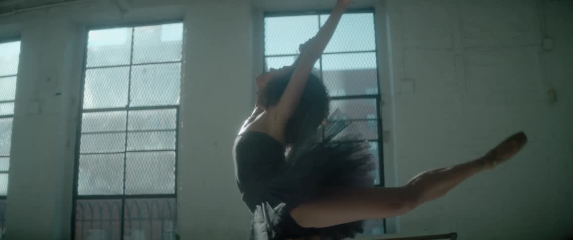 A woman is dancing