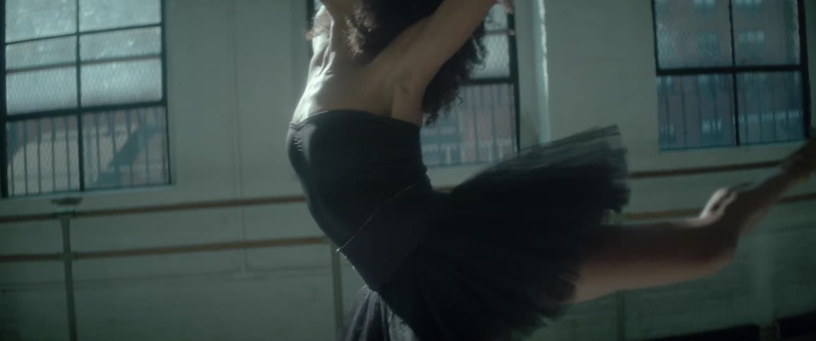 A woman is dancing