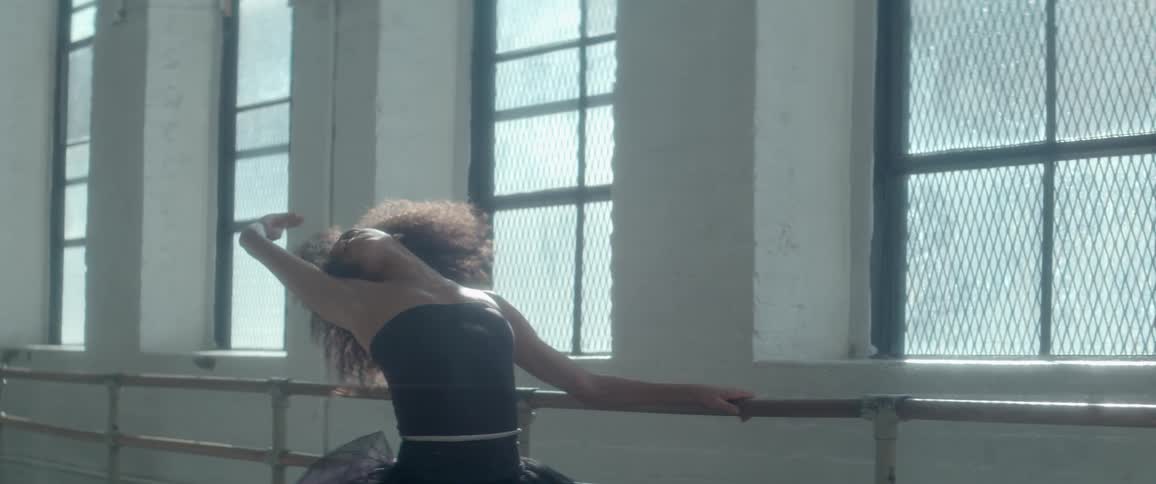 A person practicing ballet