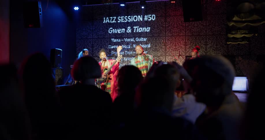 Band Performing On Stage
