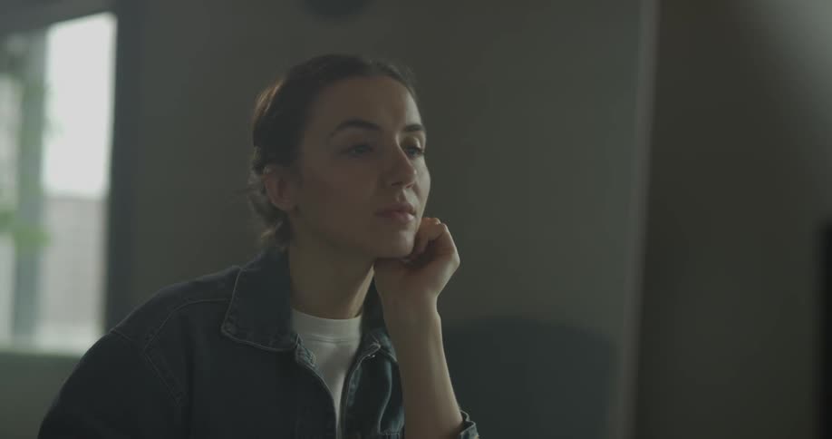 Woman Working On Computer In Studio