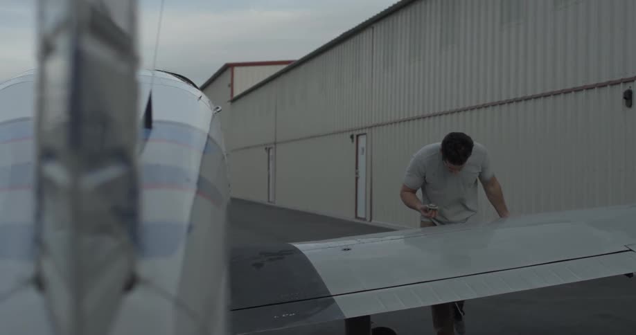 Pilot Flying A Plane