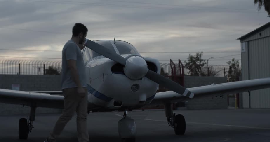 Pilot Flying A Plane