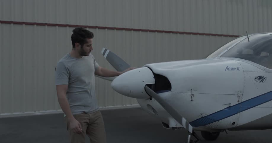 Pilot Flying A Plane