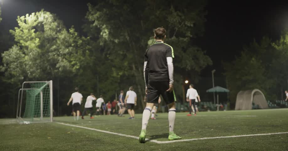 Soccer Game At Night
