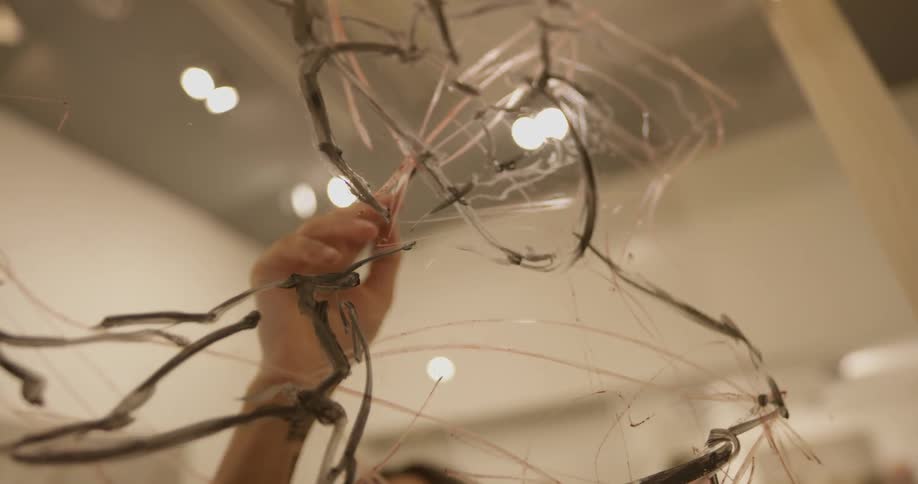 Painting on a clear window
