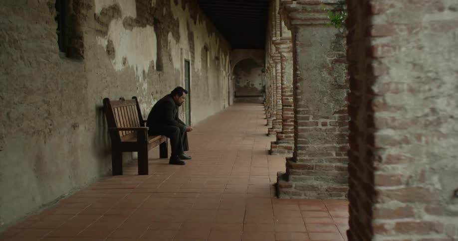 Man sitting on a bench