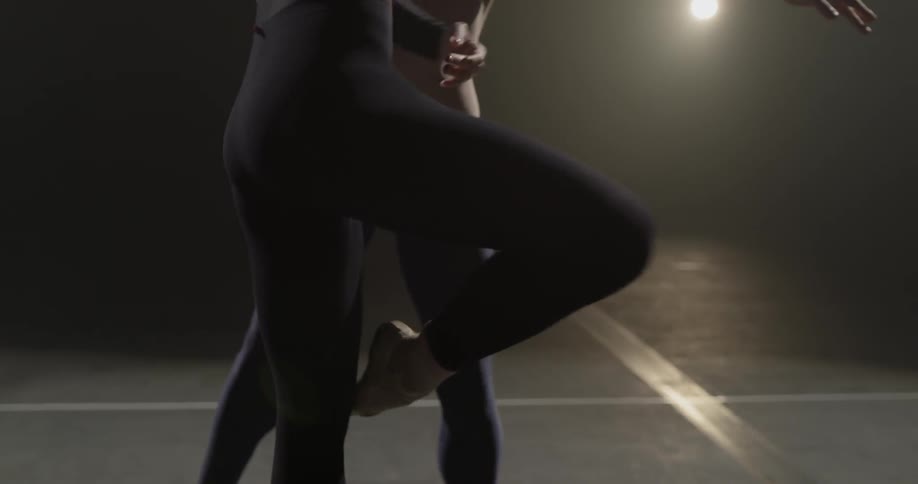 Ballet Dancers In Studio