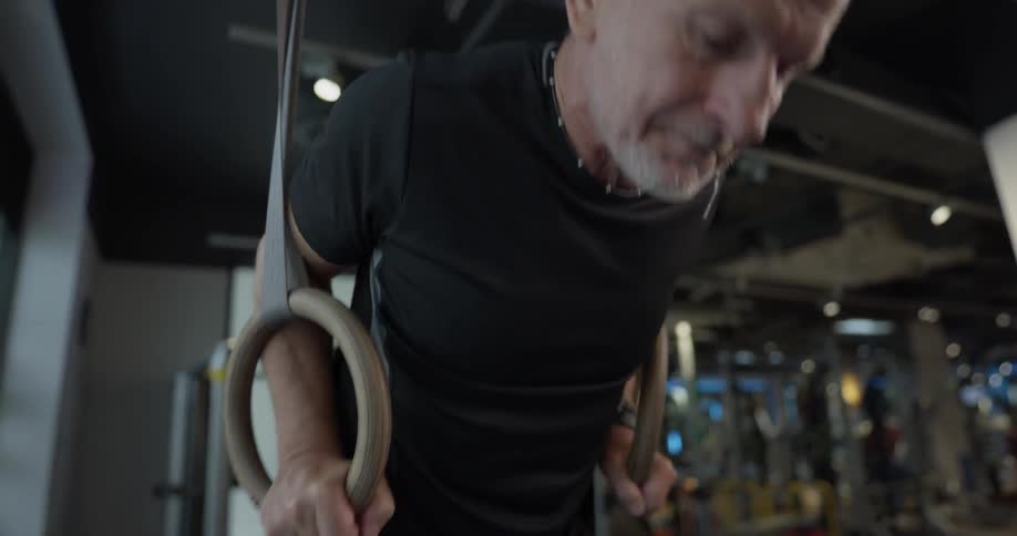 Man Working Out In Gym