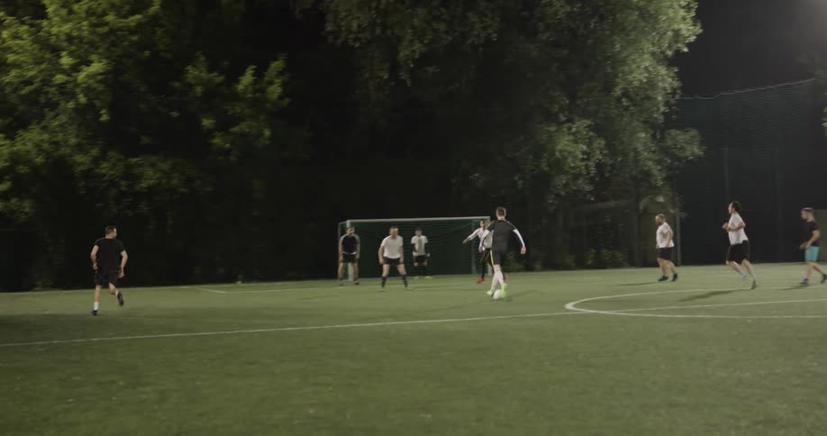 Soccer Game At Night