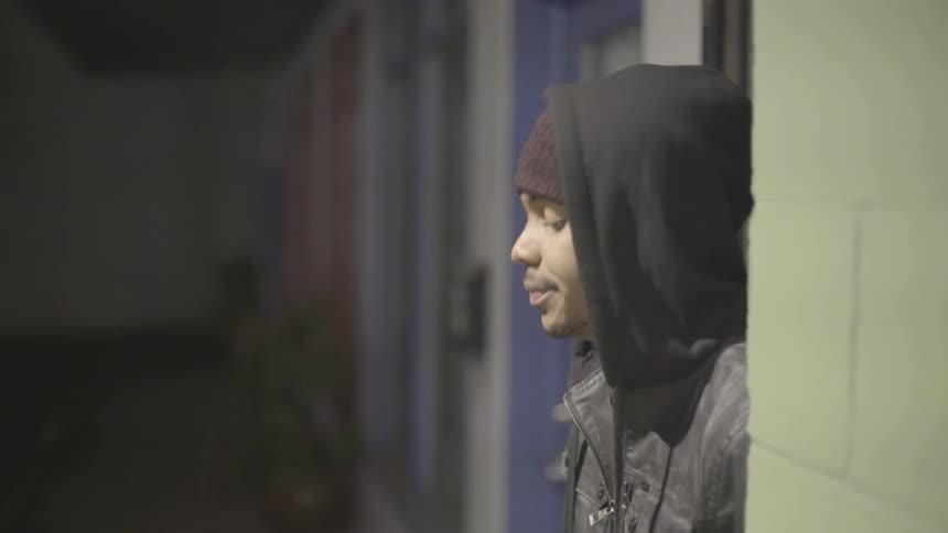 Friends Walking Around Town At Night