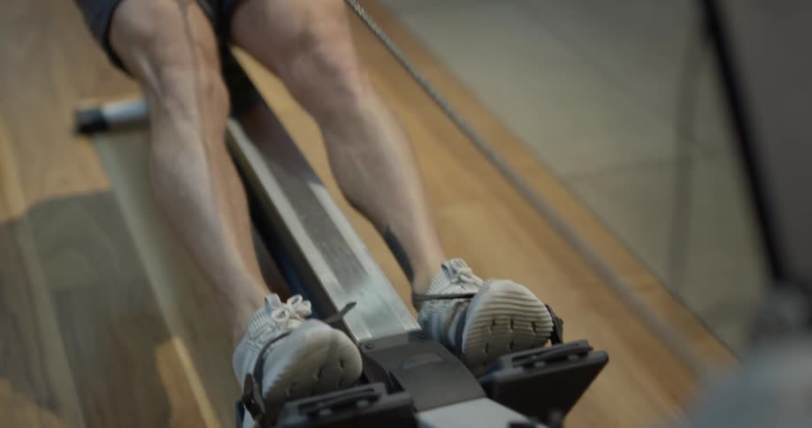Man Working Out In Gym