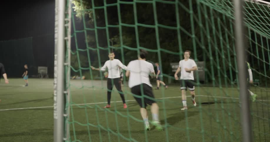Soccer Game At Night