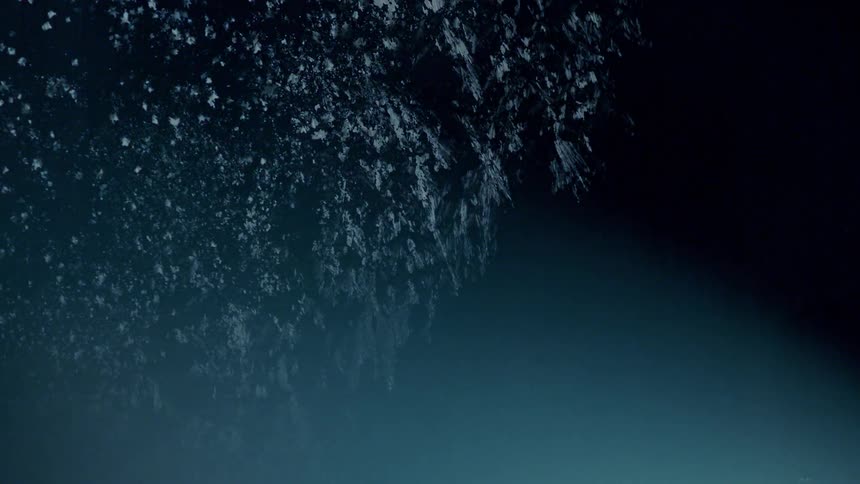 A still shot of a window frosting over