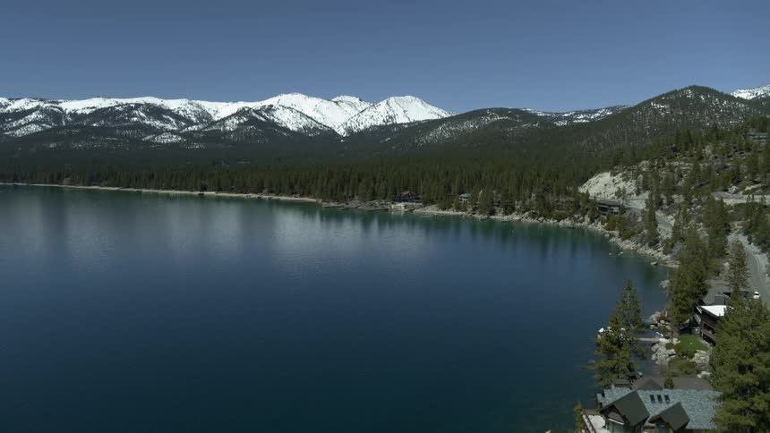 A beautiful view of mountains near water