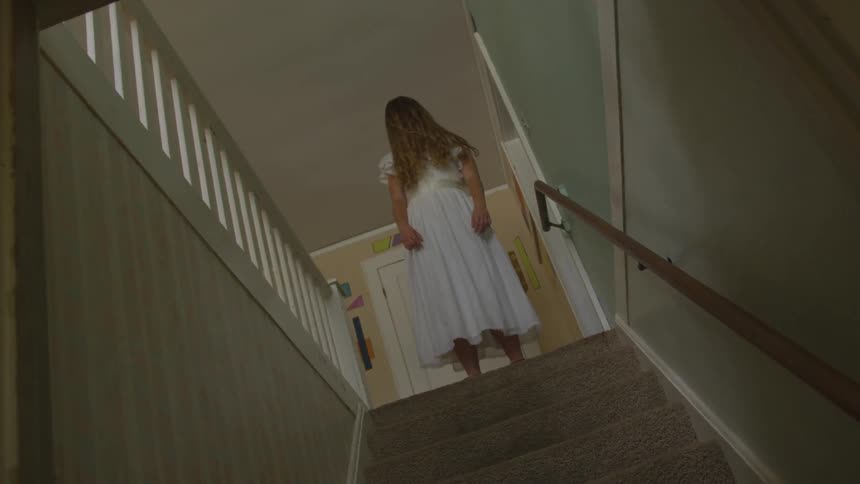 Creepy Girl In Abandoned House